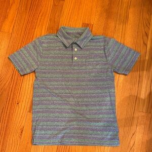 Crew cuts Boys Striped Kids Polo Shirt - Green and Blue